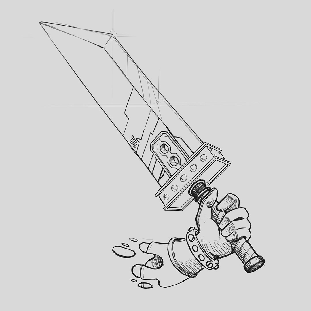 Artstation Buster Sword Felipe Blanco