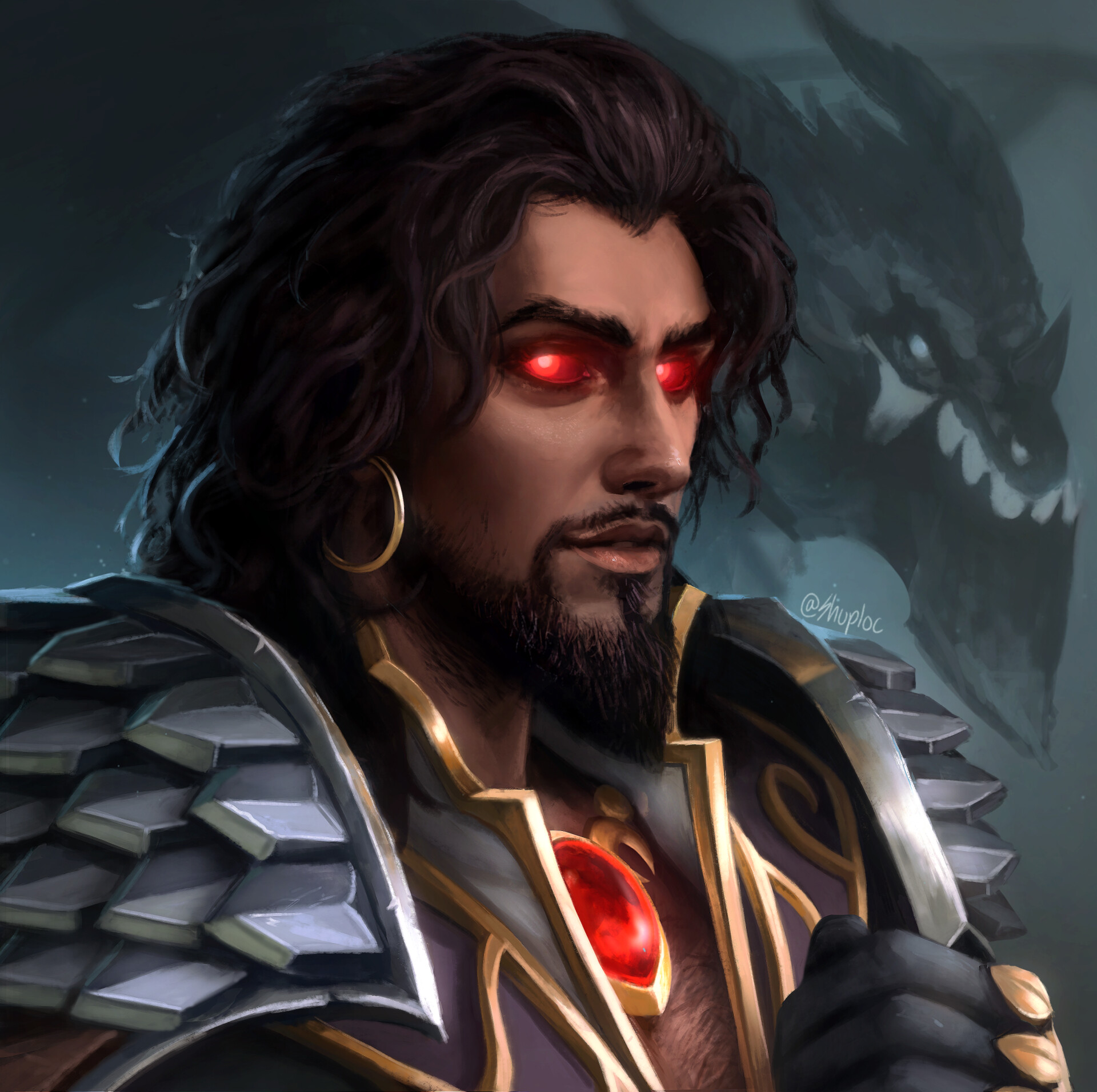 Artstation Wrathion Portrait Julie Shuploc Damgaard