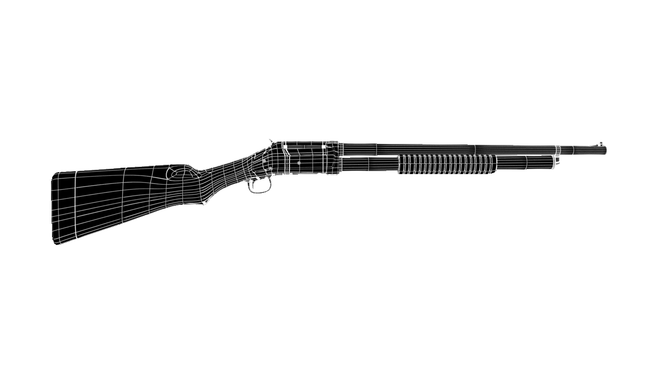 ArtStation - Winchester 1987 Pump-Action shotgun