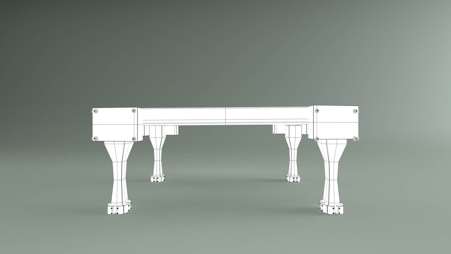 ArtStation - tableAsset_wireFrame