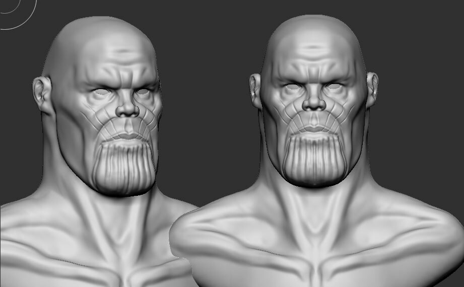 Thanos референс Zbrush