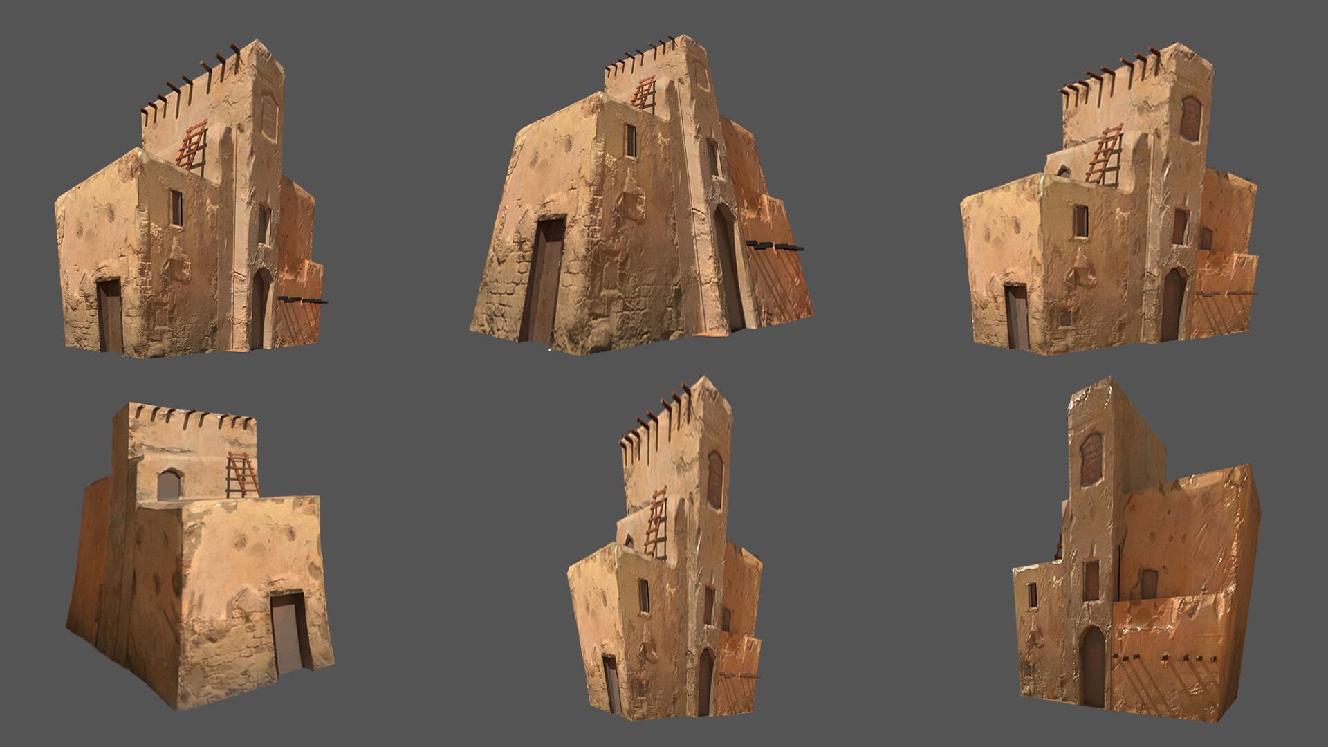 Artstation Desert House Mentallah Refae