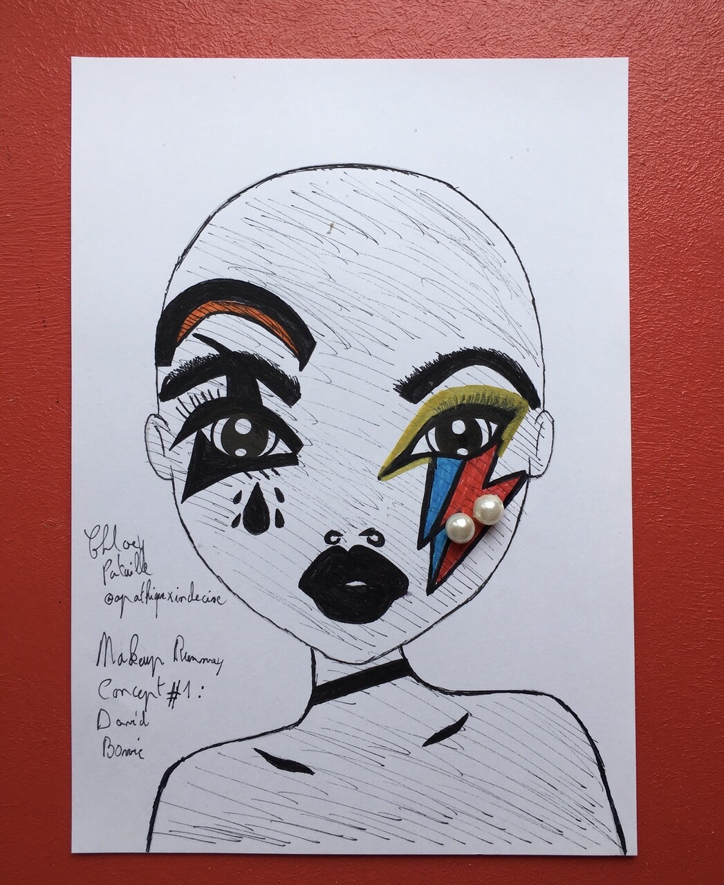 Artstation David Bowie Runway Makeup Inspo Chloe Pataille