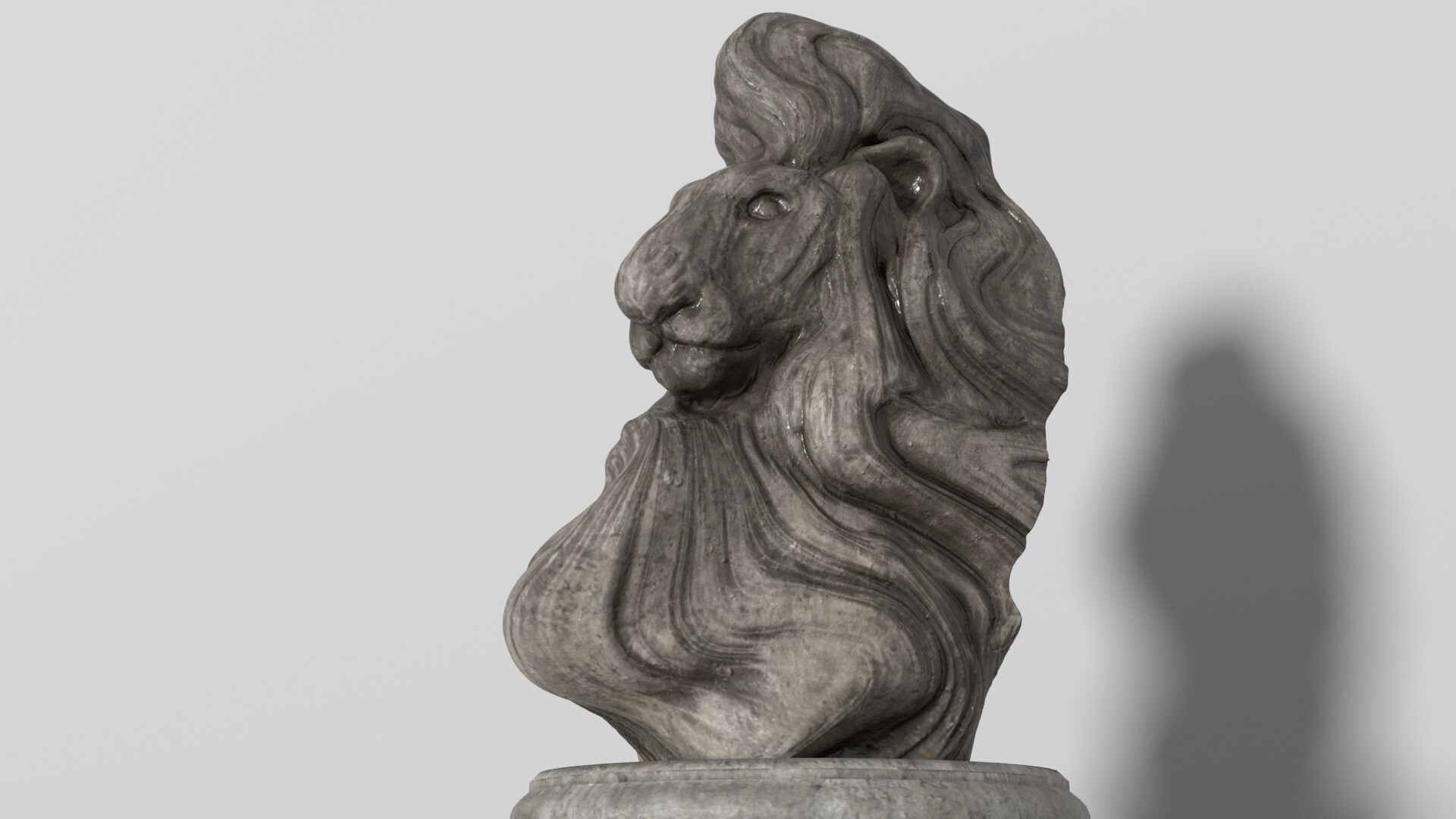 ArtStation Lion stone statue