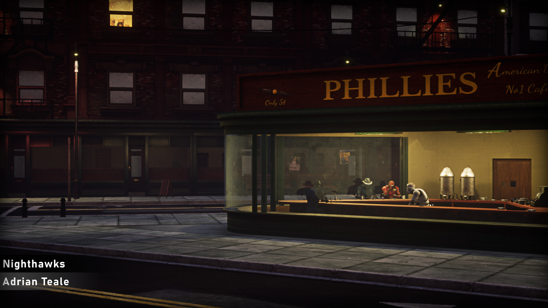 Adrian Teale Nighthawks Nighthawks, parody, painting hd wallpaper posted in mixed wallpapers category and wallpaper original resolution is 1600x900 px. adrian teale nighthawks