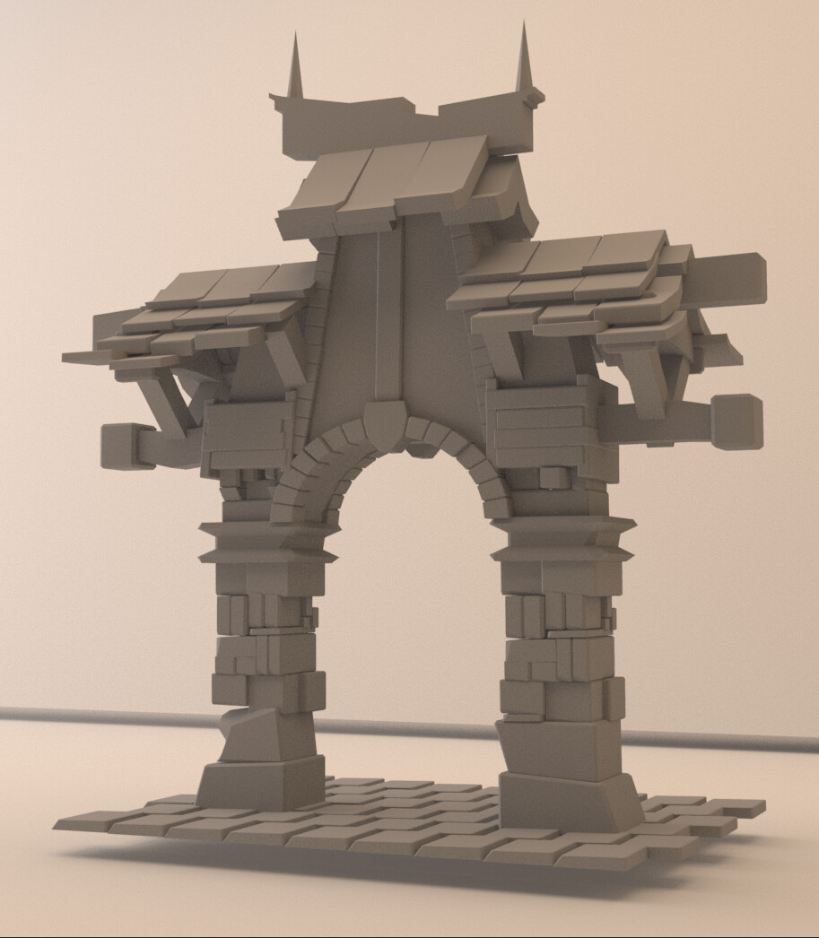 Philipp Mencke Fantasy arch Maya practice