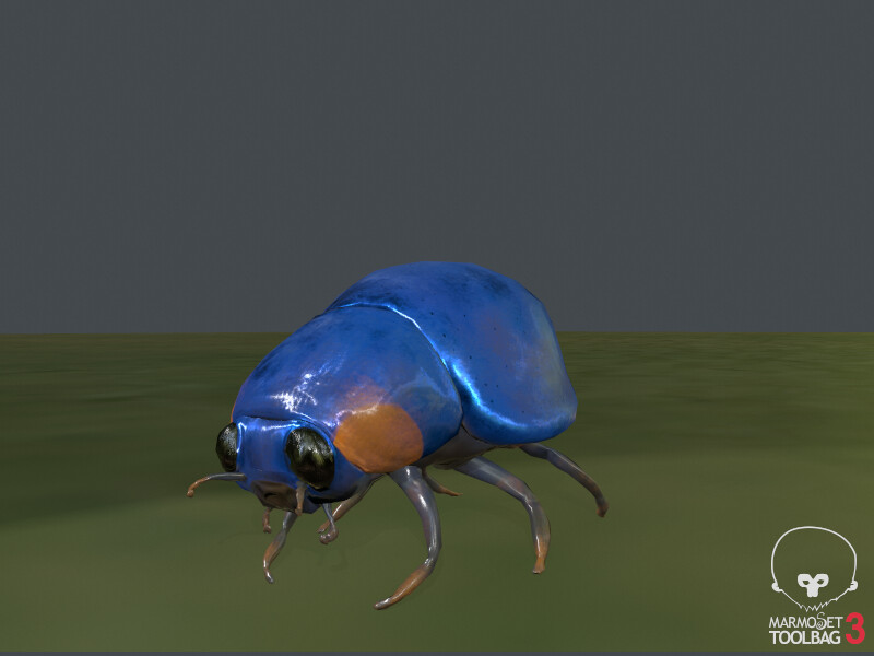 Artstation Steel Blue Ladybird Elizabeth Mcmorrow