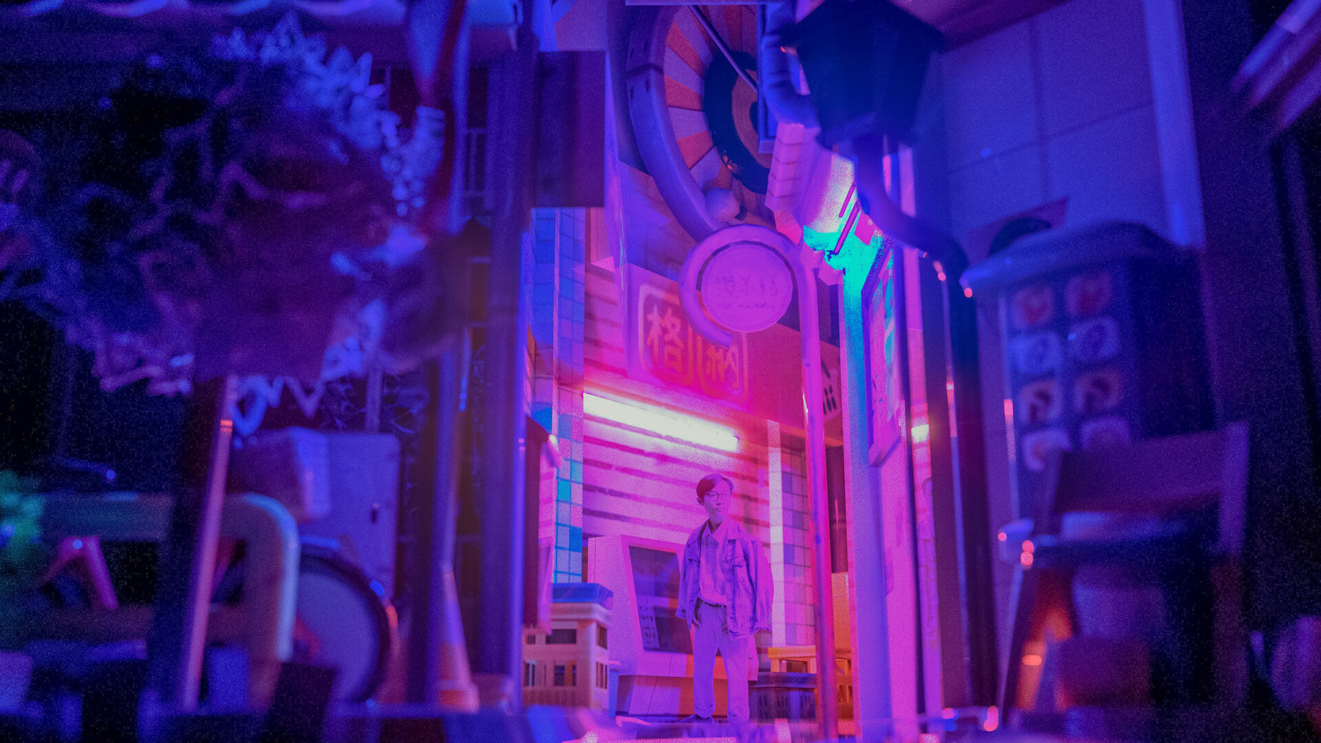 Artstation 3d Aesthetic Japan Neon Night Widhya Divabhawana Video game, space engine, aesthetic, horizon, planet. 3d aesthetic japan neon night widhya