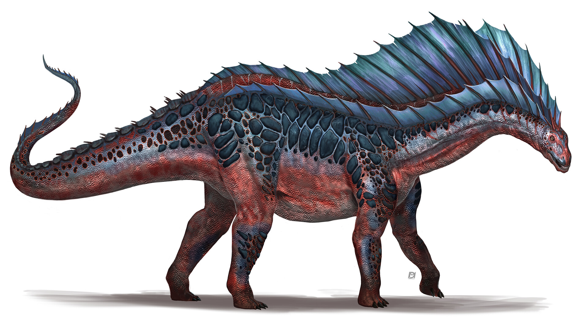 Blue fully mutated deinonychus ark by Marmotte5280 on DeviantArt