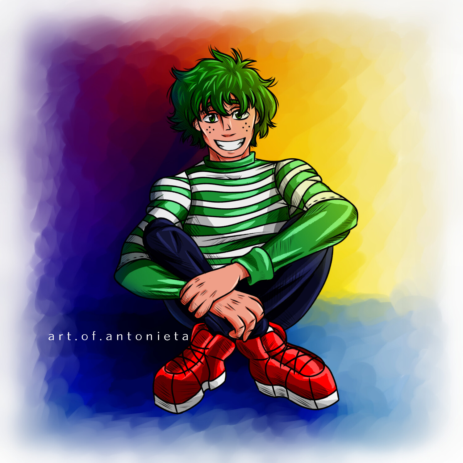 Artstation Casual Izuku Deku Midoriya Natalie Arroyo