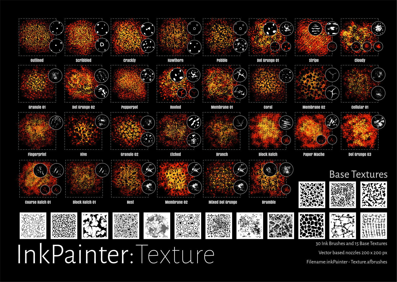 InkPainter Texture Brushes