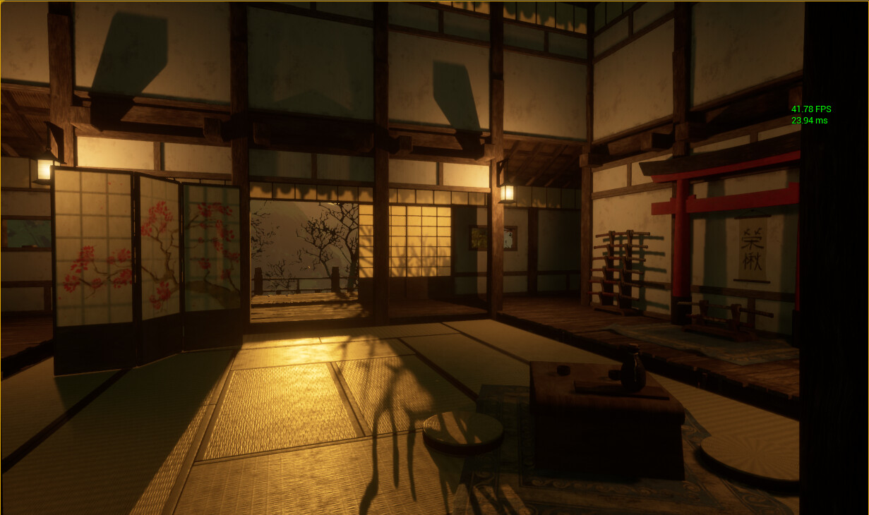 First lighting tests.
