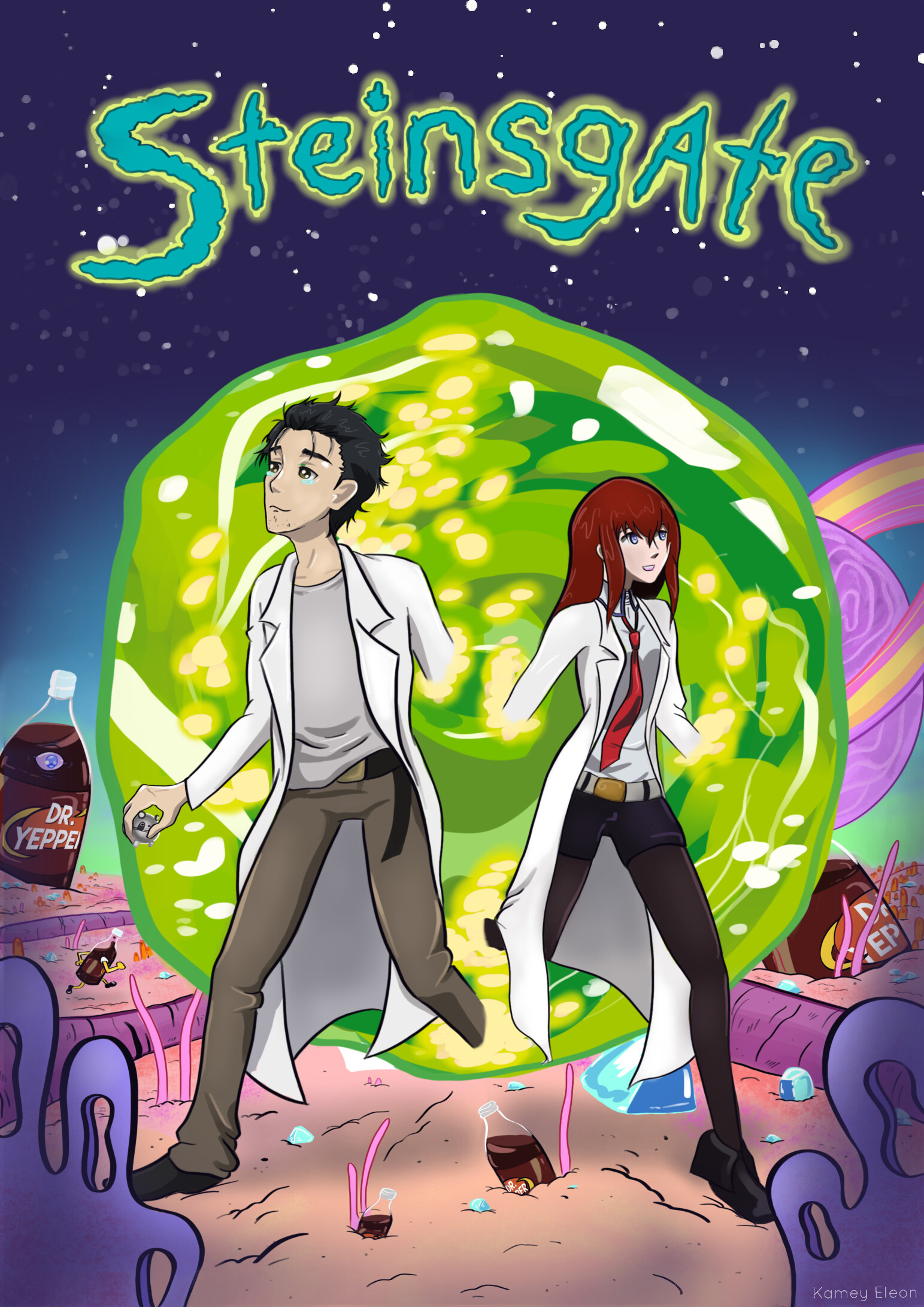 Kamey Eleon Original Steinsgate Digital Poster
