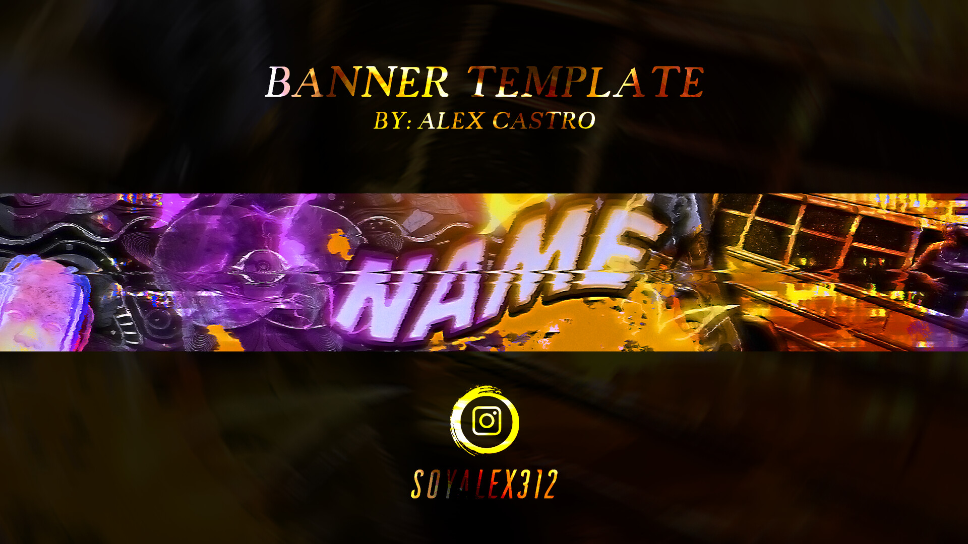 1024 X 576 Youtube Banner Fortnite Youtube Channel Art Template