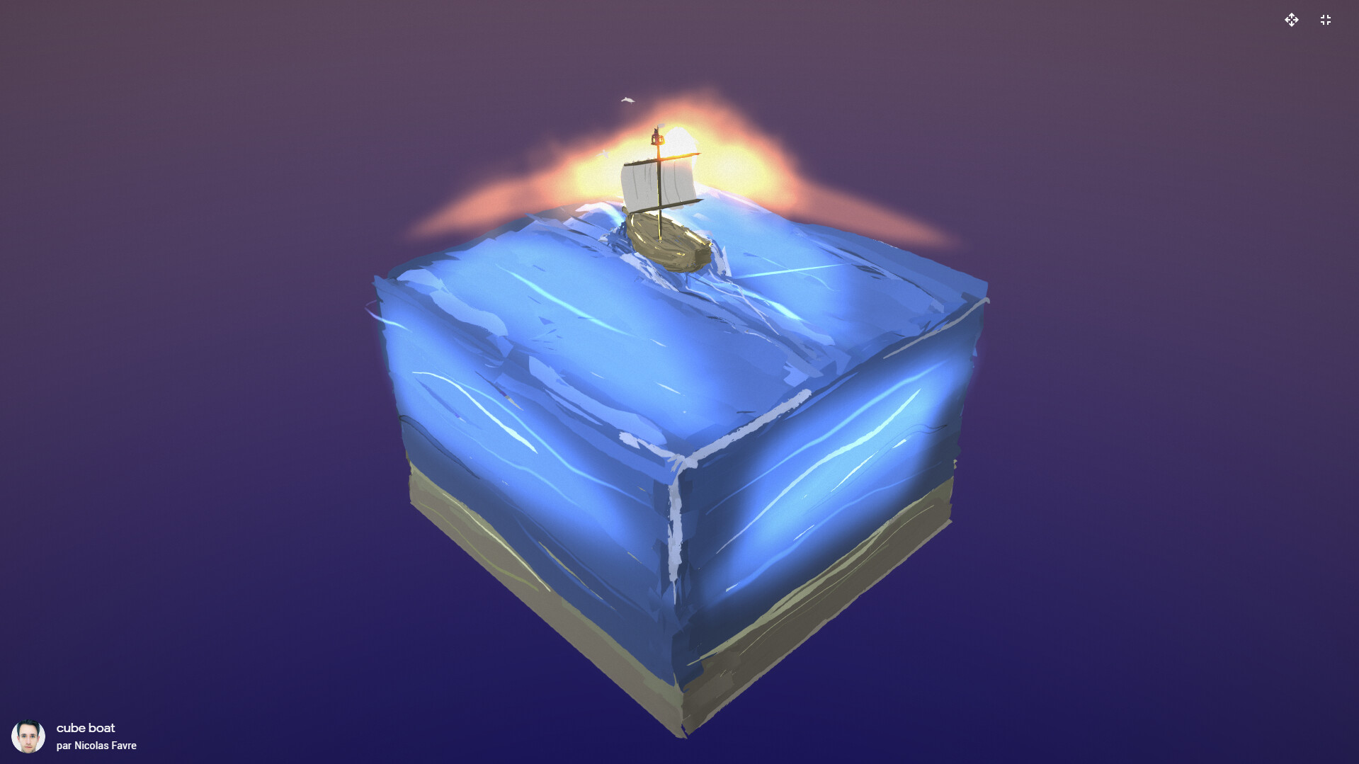 Artstation Cubeboat Nicolas Favre