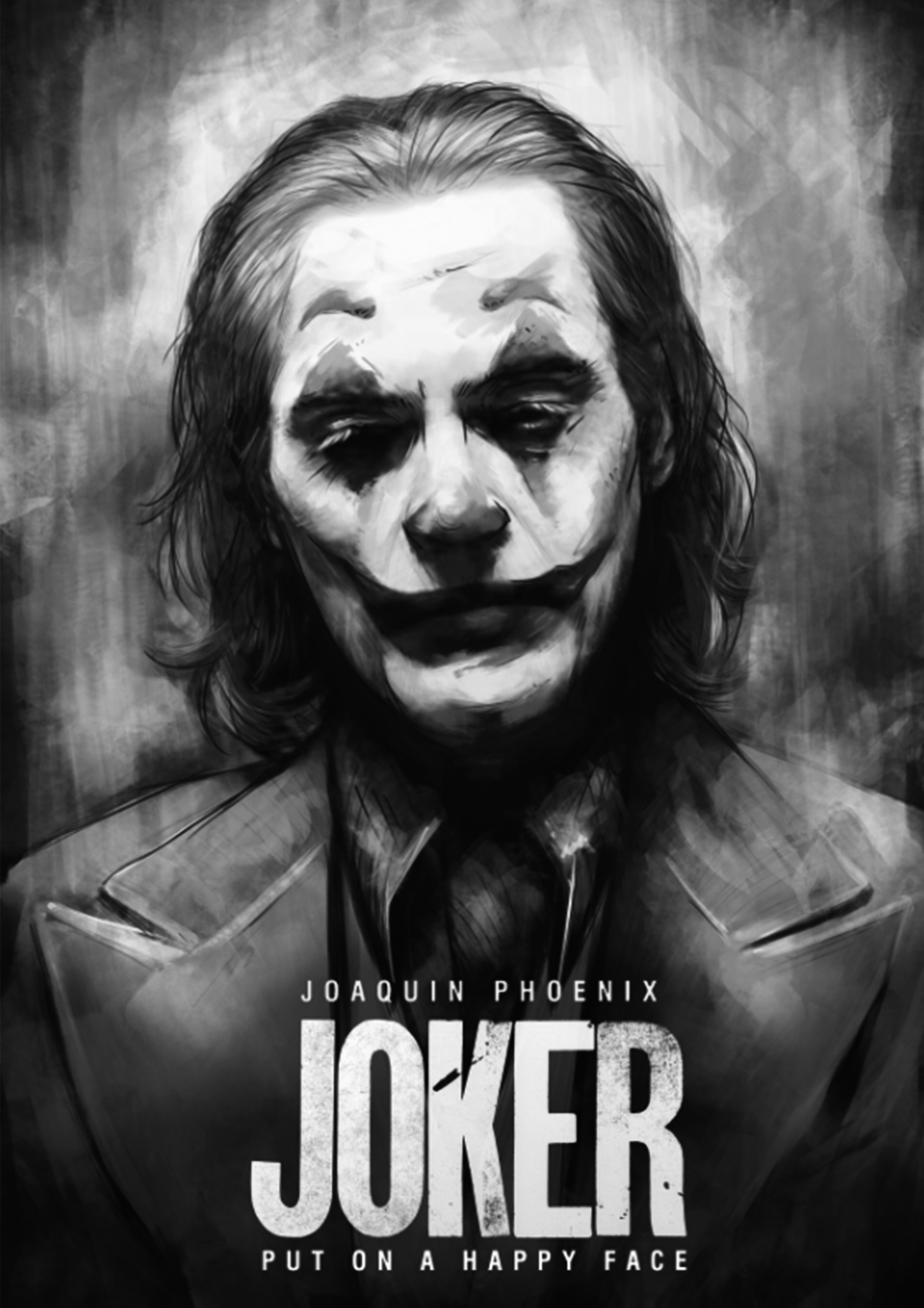 ArtStation - two variations of a joker submission for a contest
