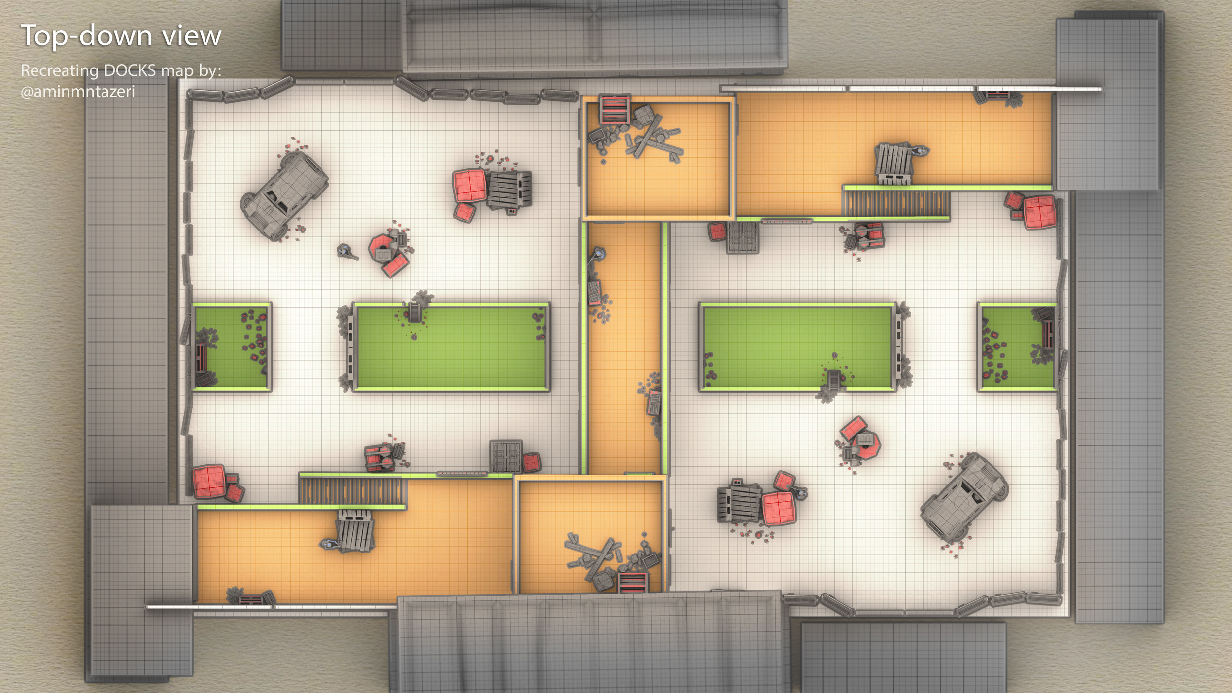 Top-down view 1
