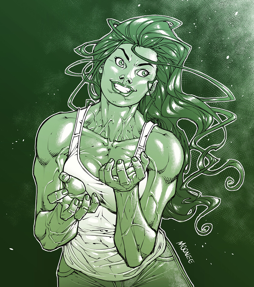 Moonee Art - She-Hulk sketch