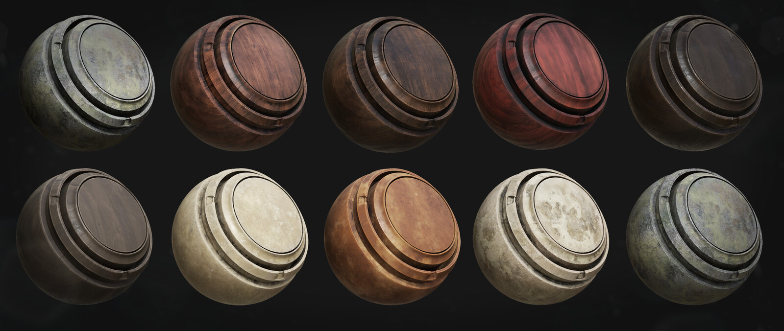 A handful of the countless smart materials I've created during the project