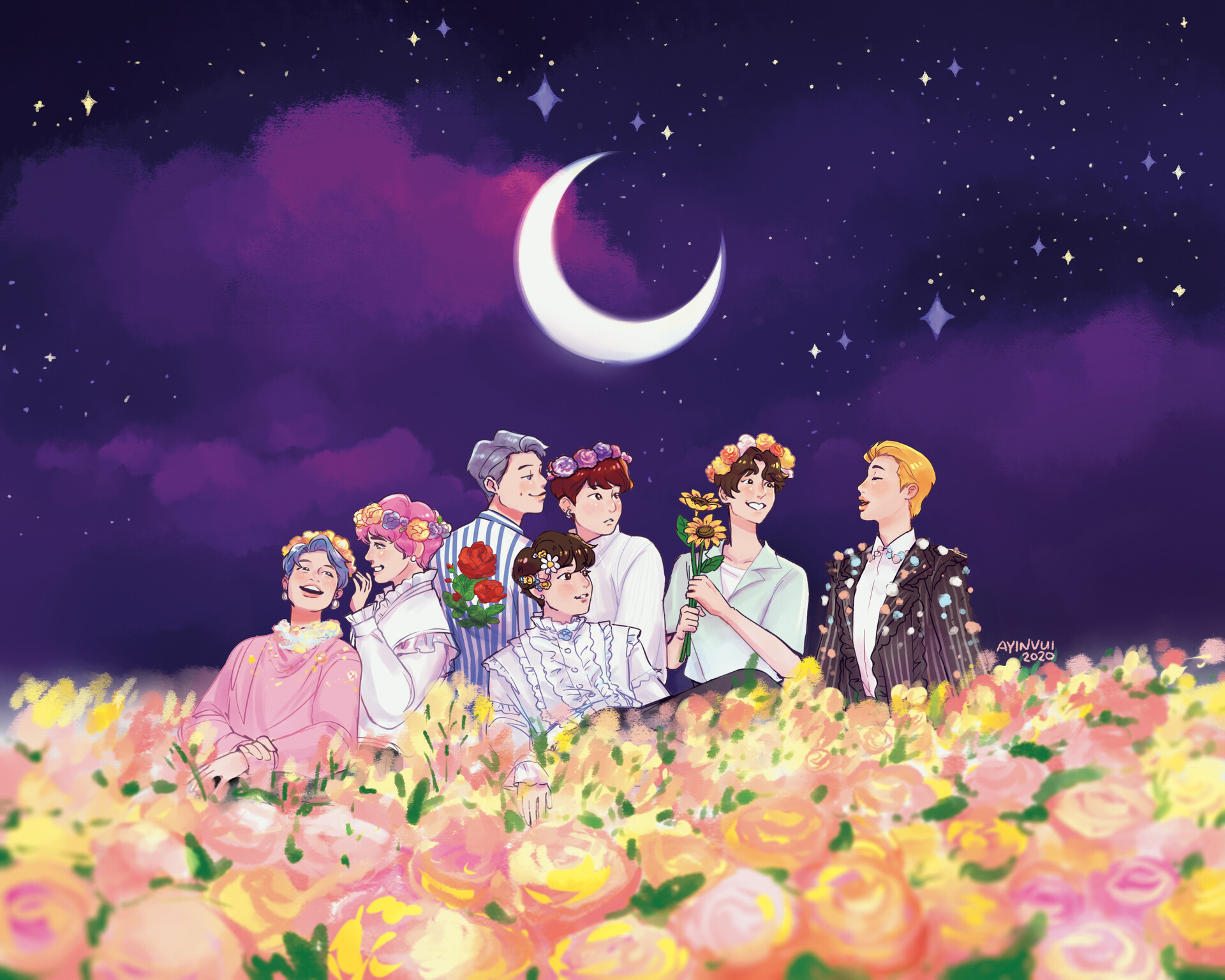 ArtStation Bloom In The Moonlight