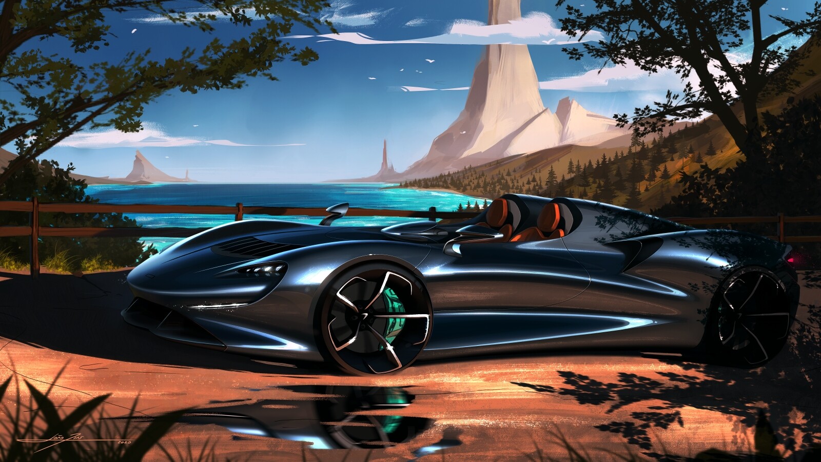 Artstation Mclaren Elva Joao Dias