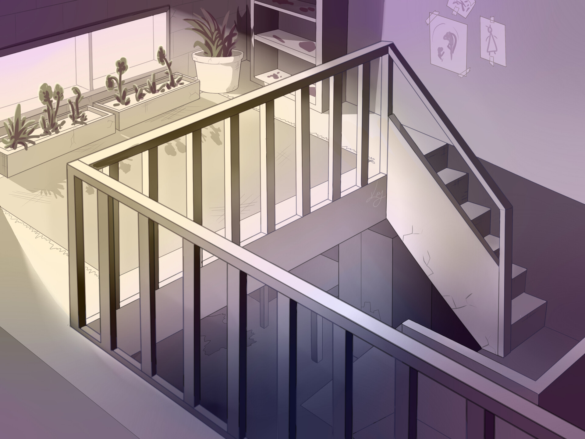 Artstation Interior Environmental Concept Staircase Between Worlds Kay Brown
