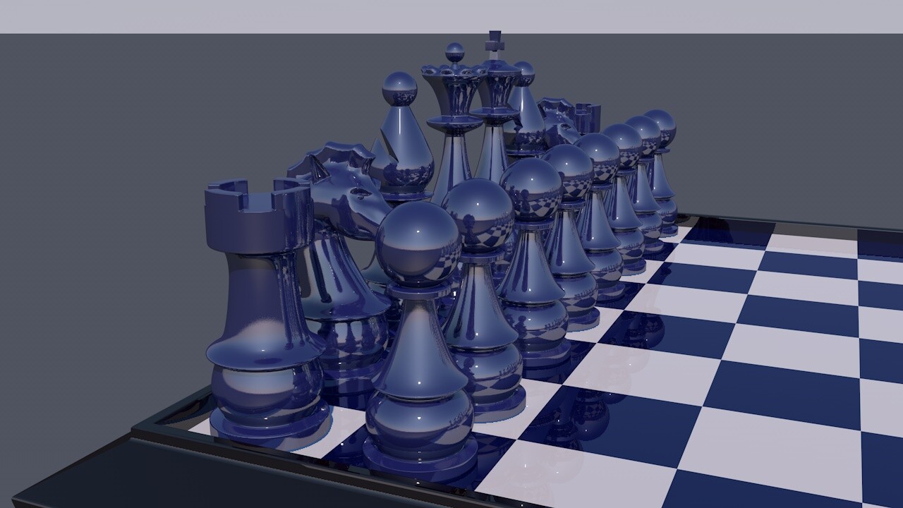 Chess board & pieces - Download Free 3D model by sso_aco