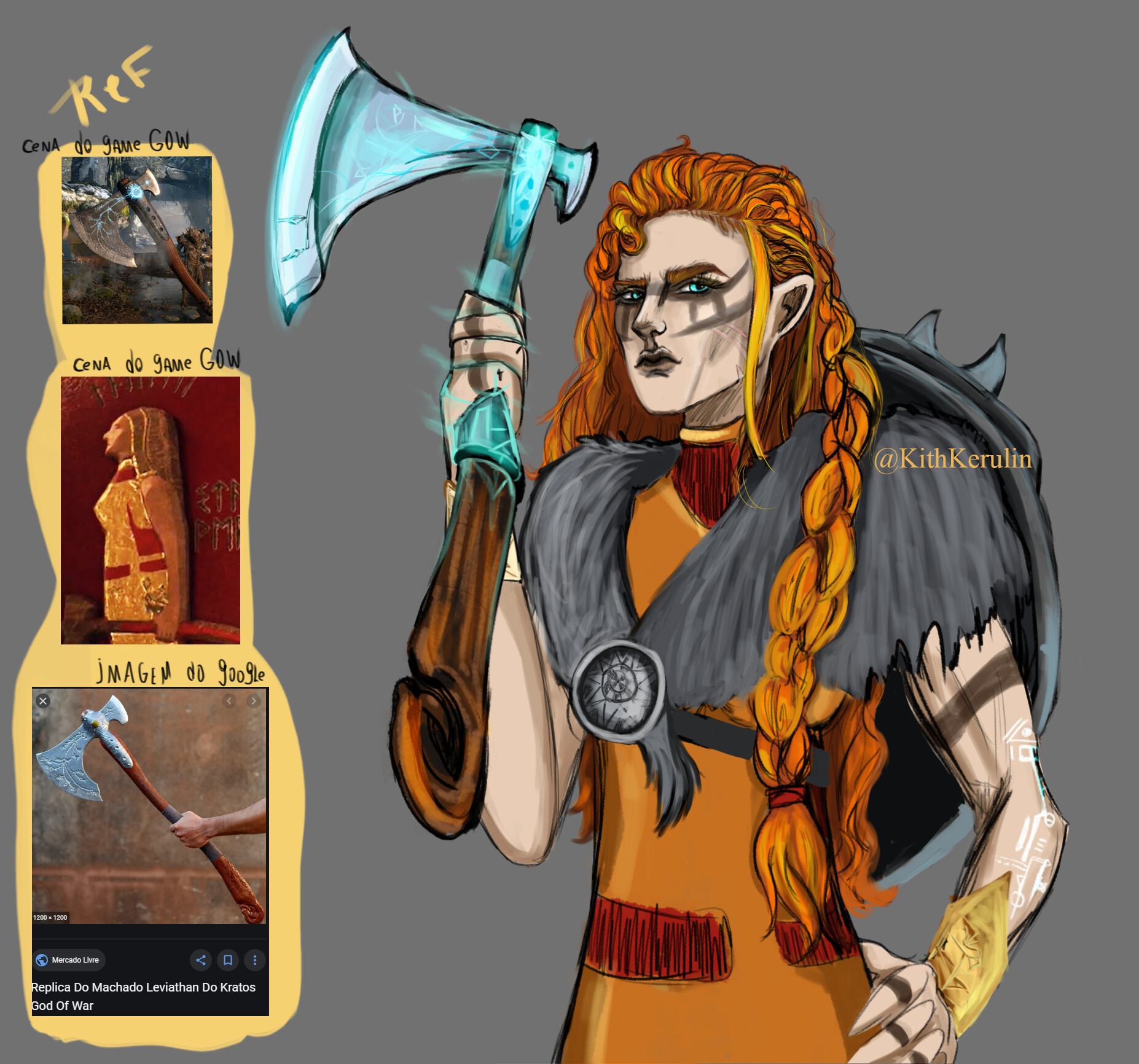 Artstation Faye Laufey God Of War Kith Kerulin