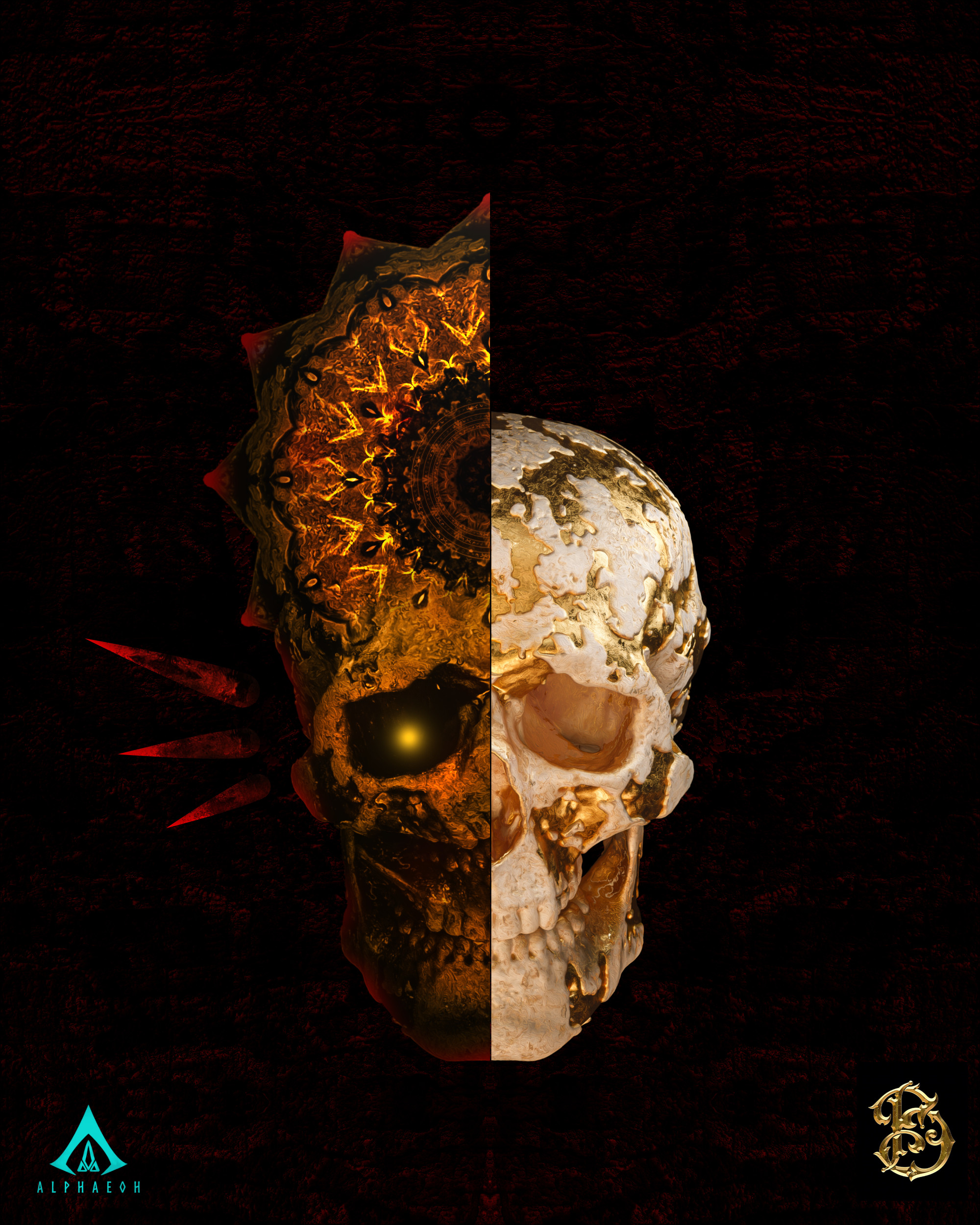 Final, half skull