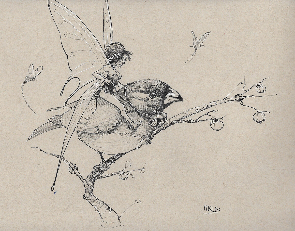 Bird and Faerie : a J. B. Monge fanart