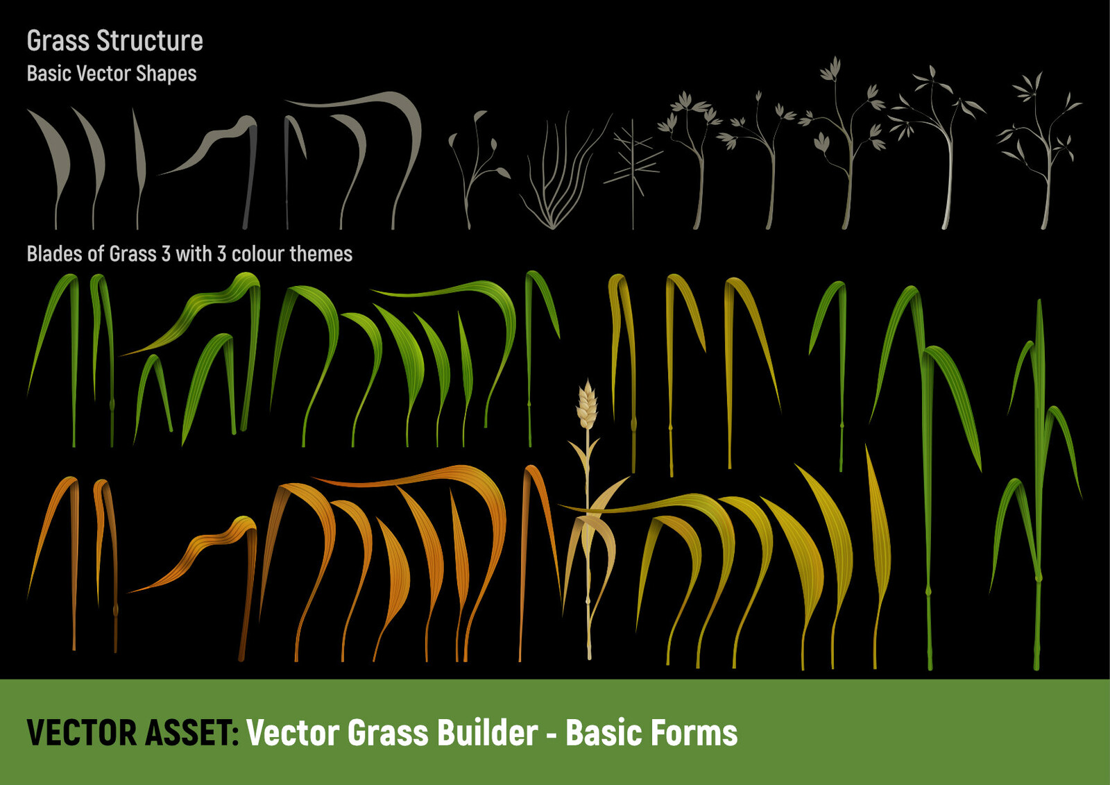 Vector Grass Builder:Basic Forms
