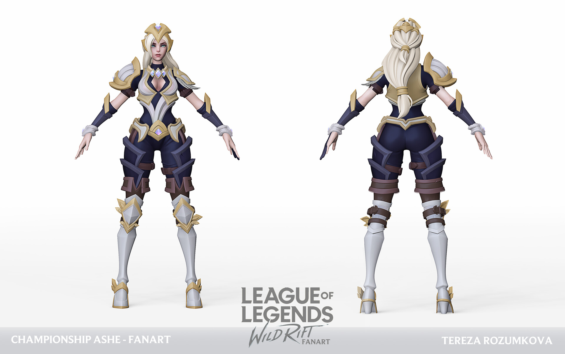 Artstation Championship Ashe High Poly Tereza Rozumkova