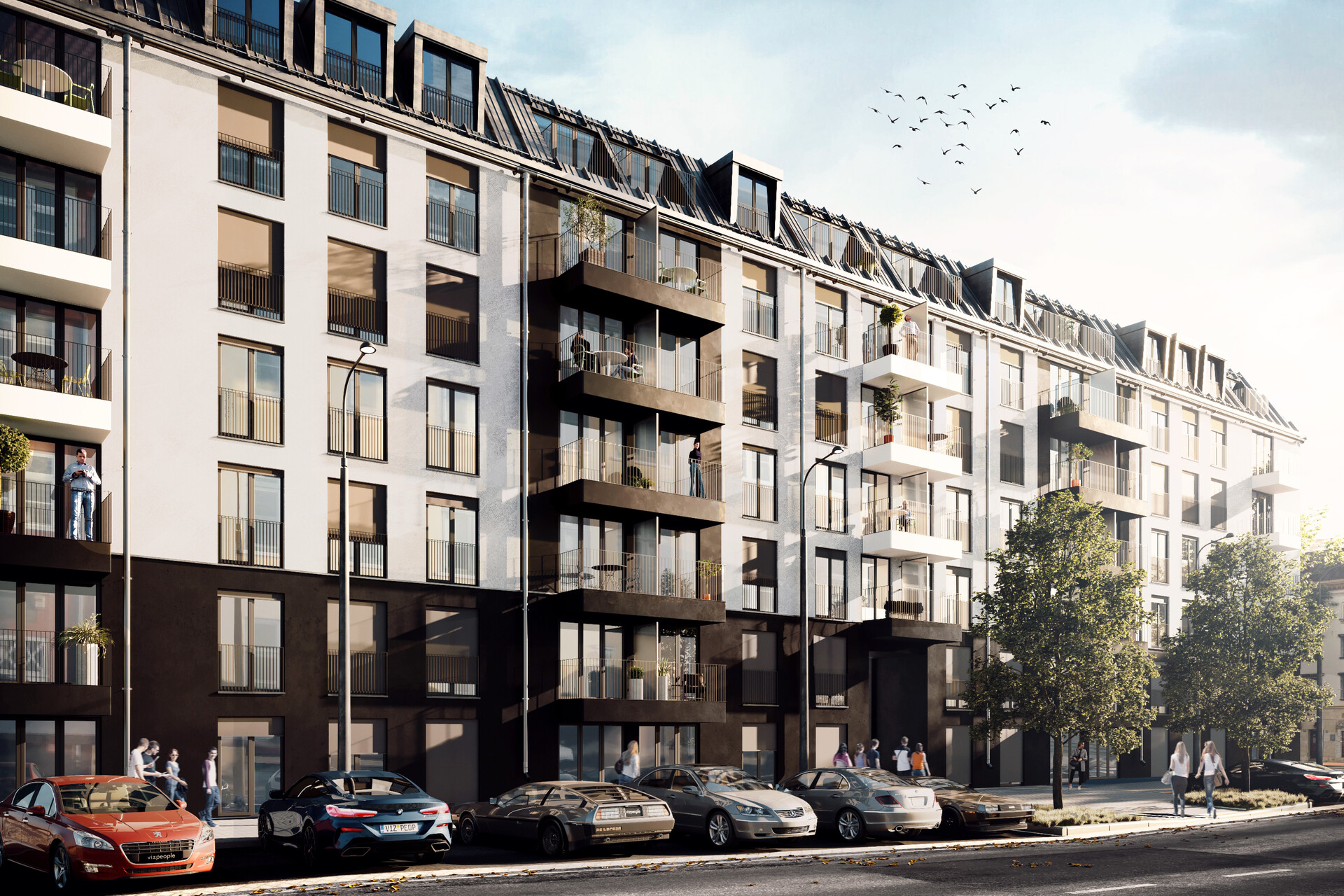 Artstation Streetview Of Apartments Rasmus Olsen