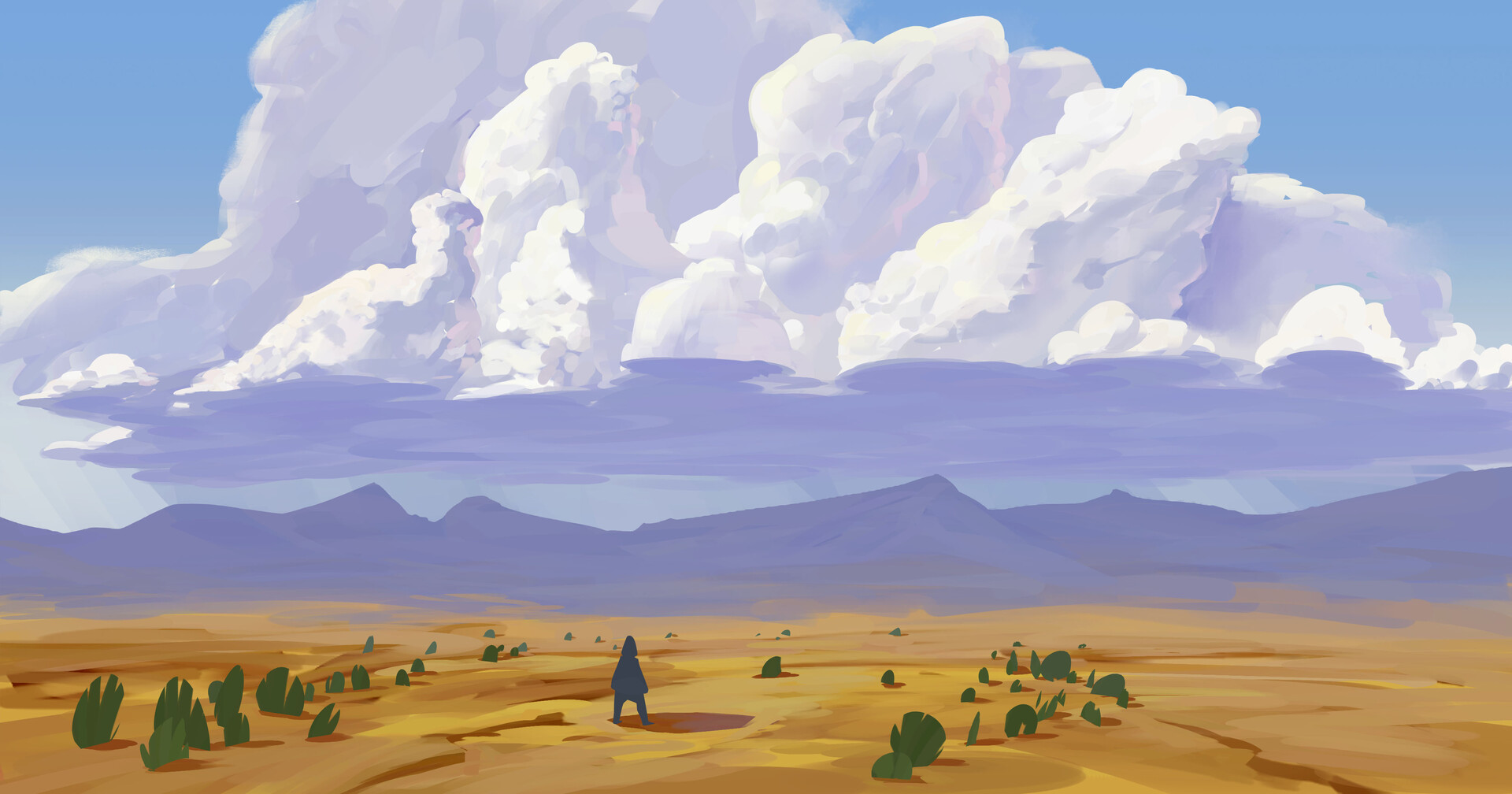 ArtStation - Desert Background Art