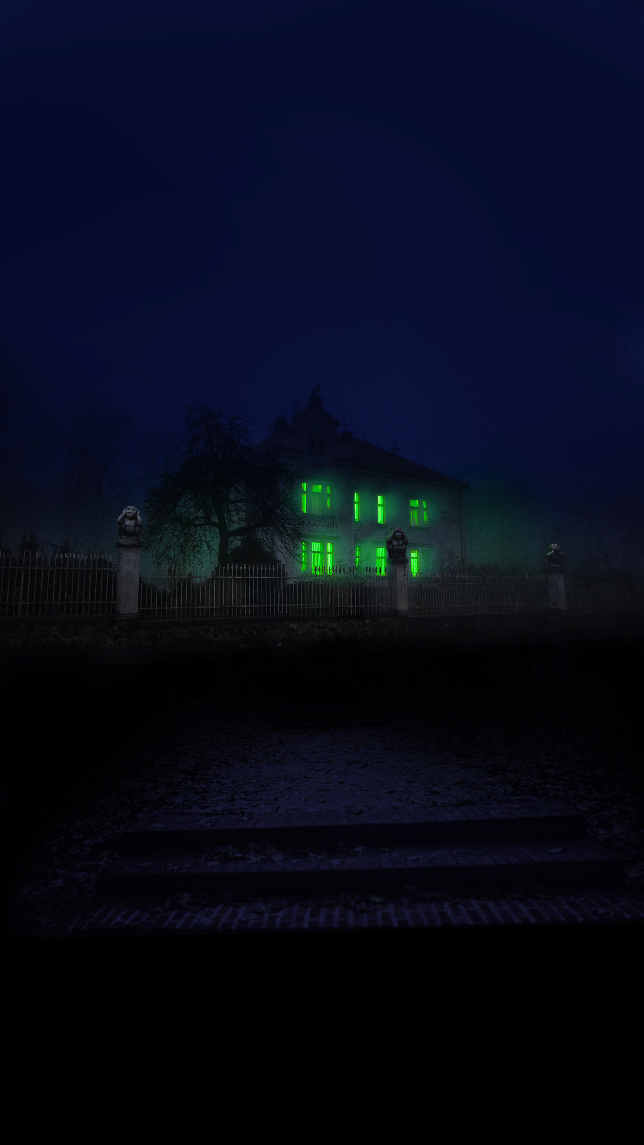 I first made a Matte Painting in Photoshop, which I could then add more elements to and animate them as needed.