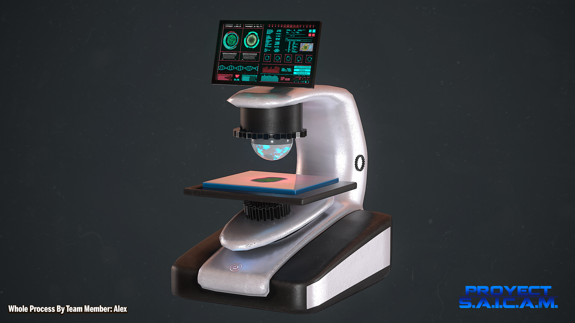 Artstation Microscope Game Asset Alex Escamilla