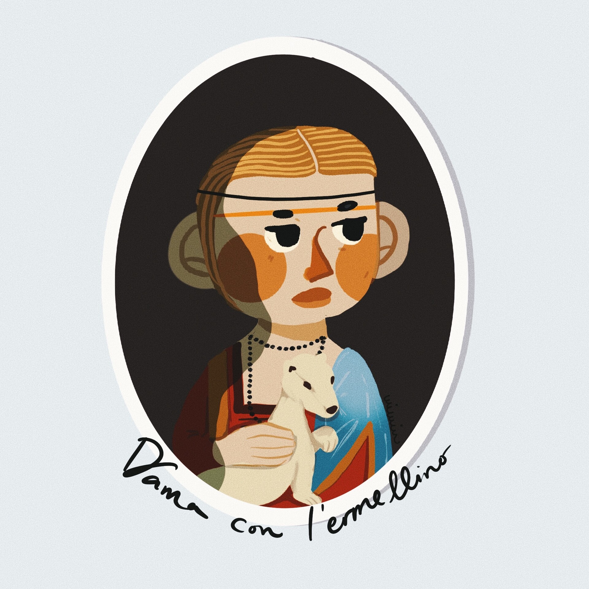 Winda Sugianto Dama Con L Ermellino By Leonardo Da Vinci