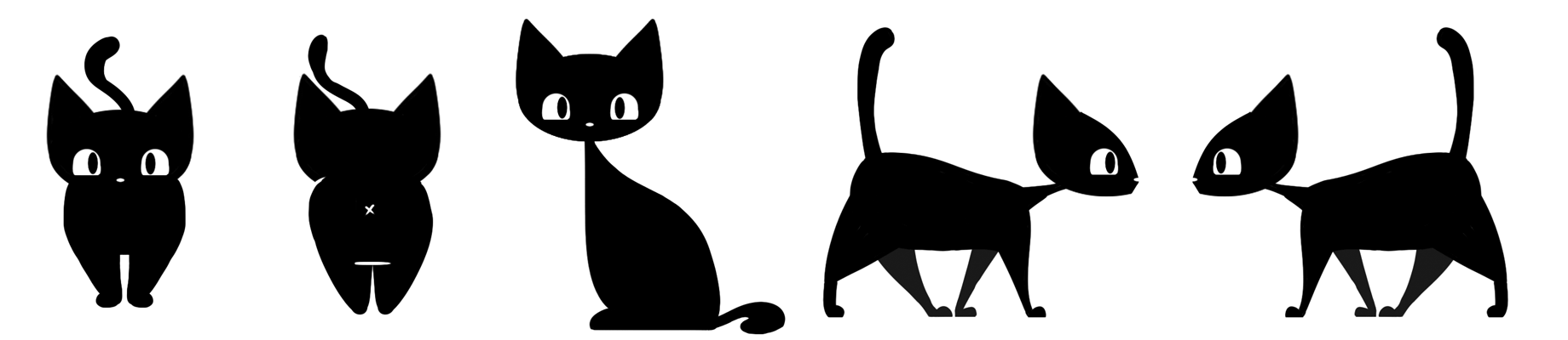 Animation sprites for gutter cat