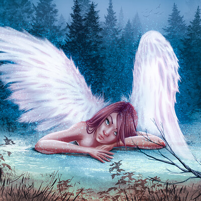 Audrey lopez angel in forest