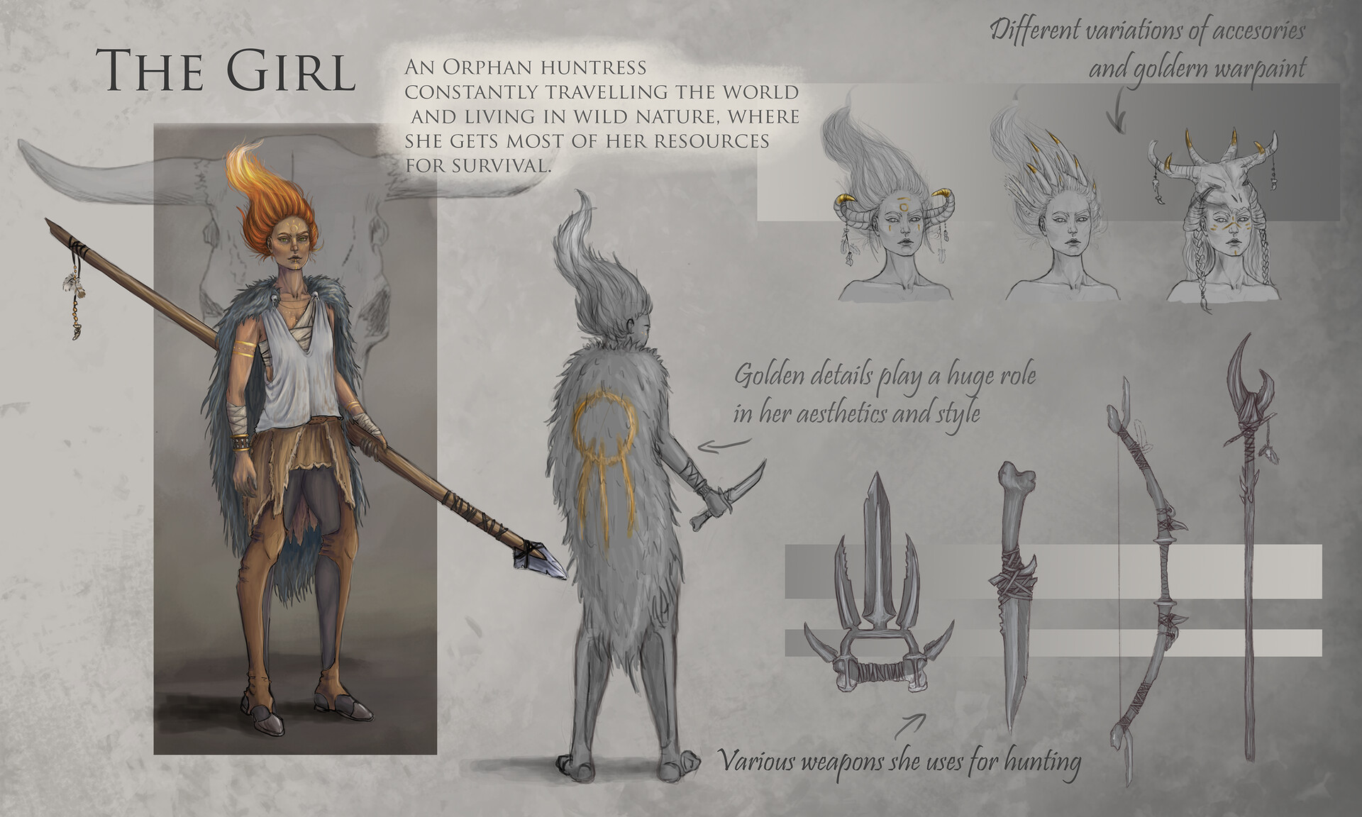 Artstation Character Sheet The Girl Artstation Character Sheet The Girl