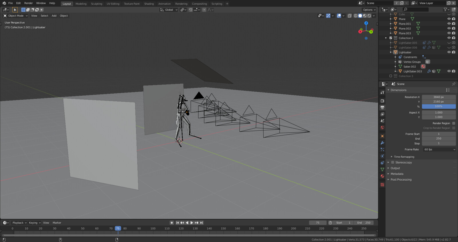 Blender scene