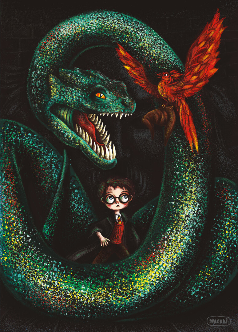 Artstation Basilisk And Harry Potter Art Character Design Ipad Pro Wacom Dasha Wacabi