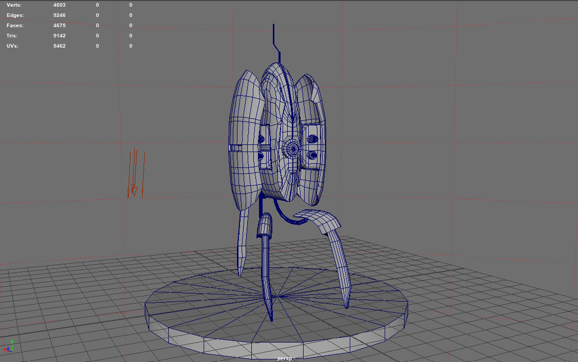 turret wireframe
