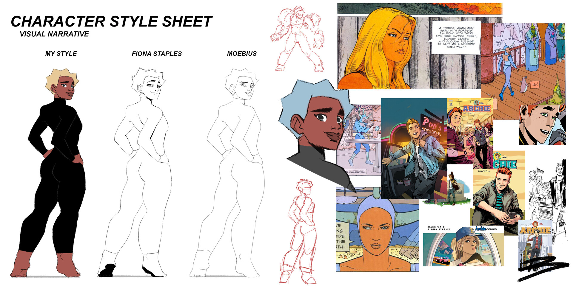 Benadie Shekiel - Comic Character Style Sheet