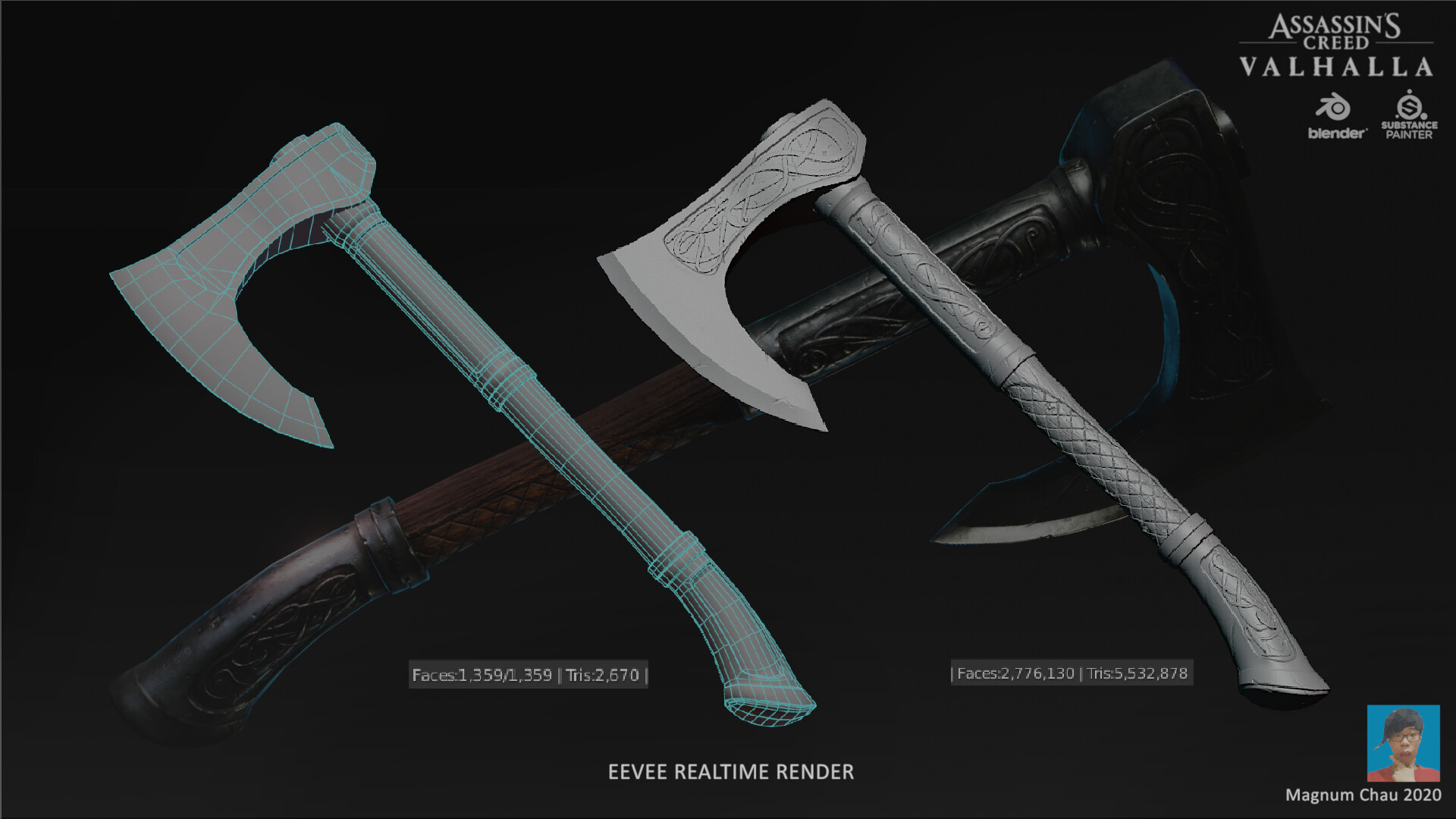 Artstation Pbr Viking Axe Assassin S Creed Valhalla Magnum Mak Lam Chau