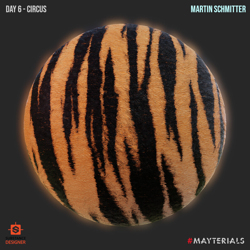 Mayterials - Day 6 - Circus (Tiger)