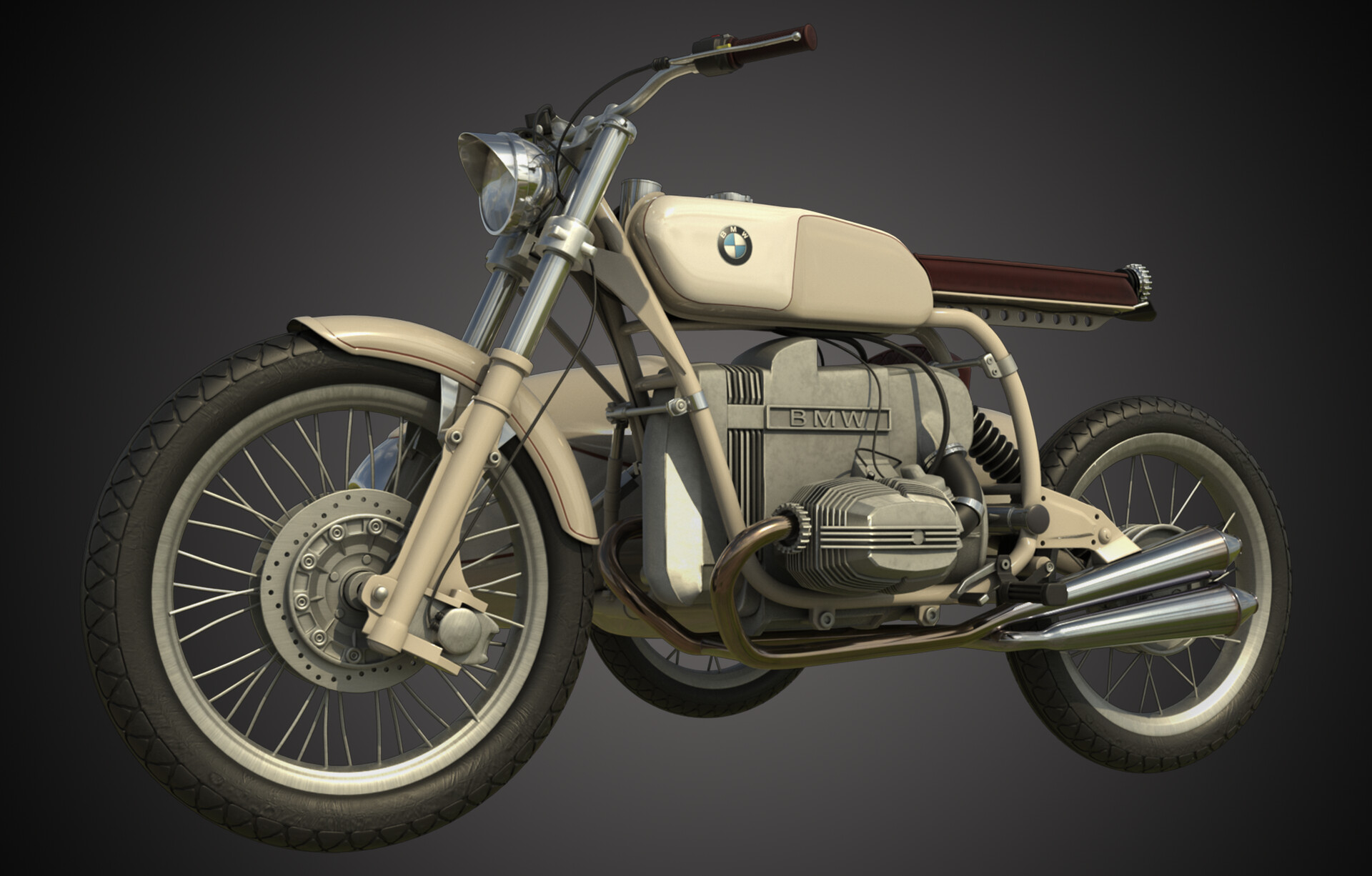 ArtStation - BMW R/80 Motorcycle with Sidecar