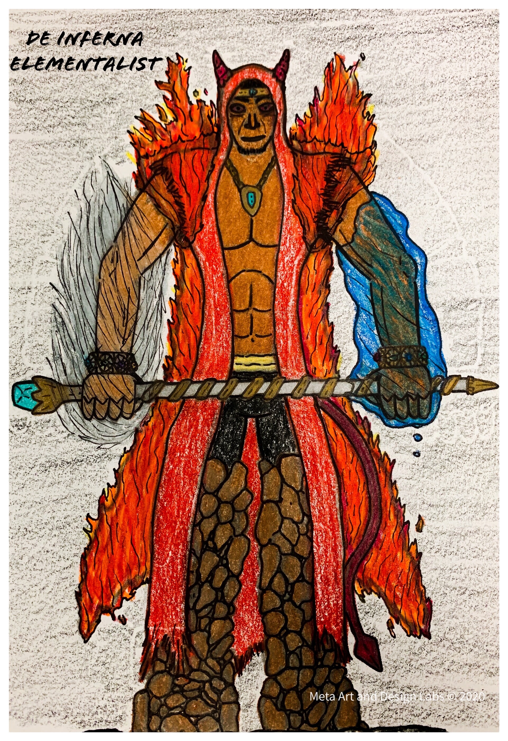 ArtStation - De Inferna Elemantalist
