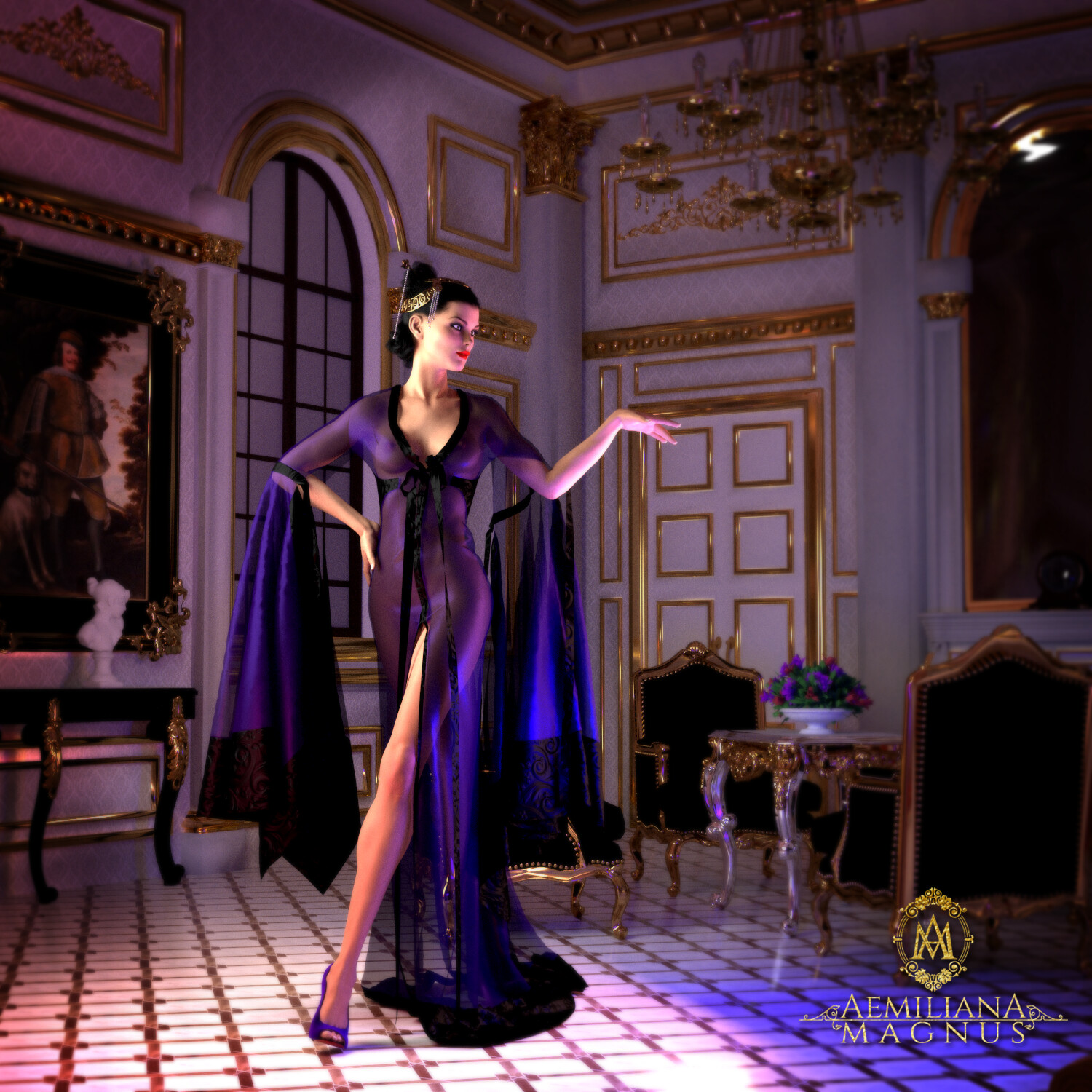 Couture Night Gown and Concept Design by Aemiliana Magnus