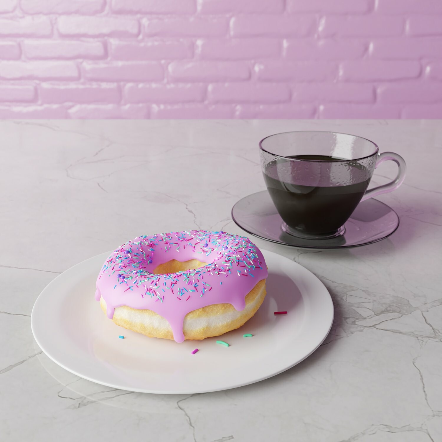 Blender готовый пончик проект